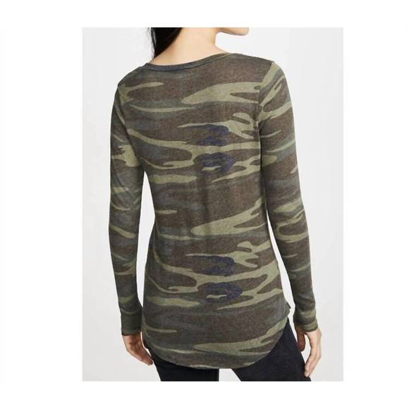 NEW Z SUPPLY one pocket long sleeve top in camo - Picture 3 of 3